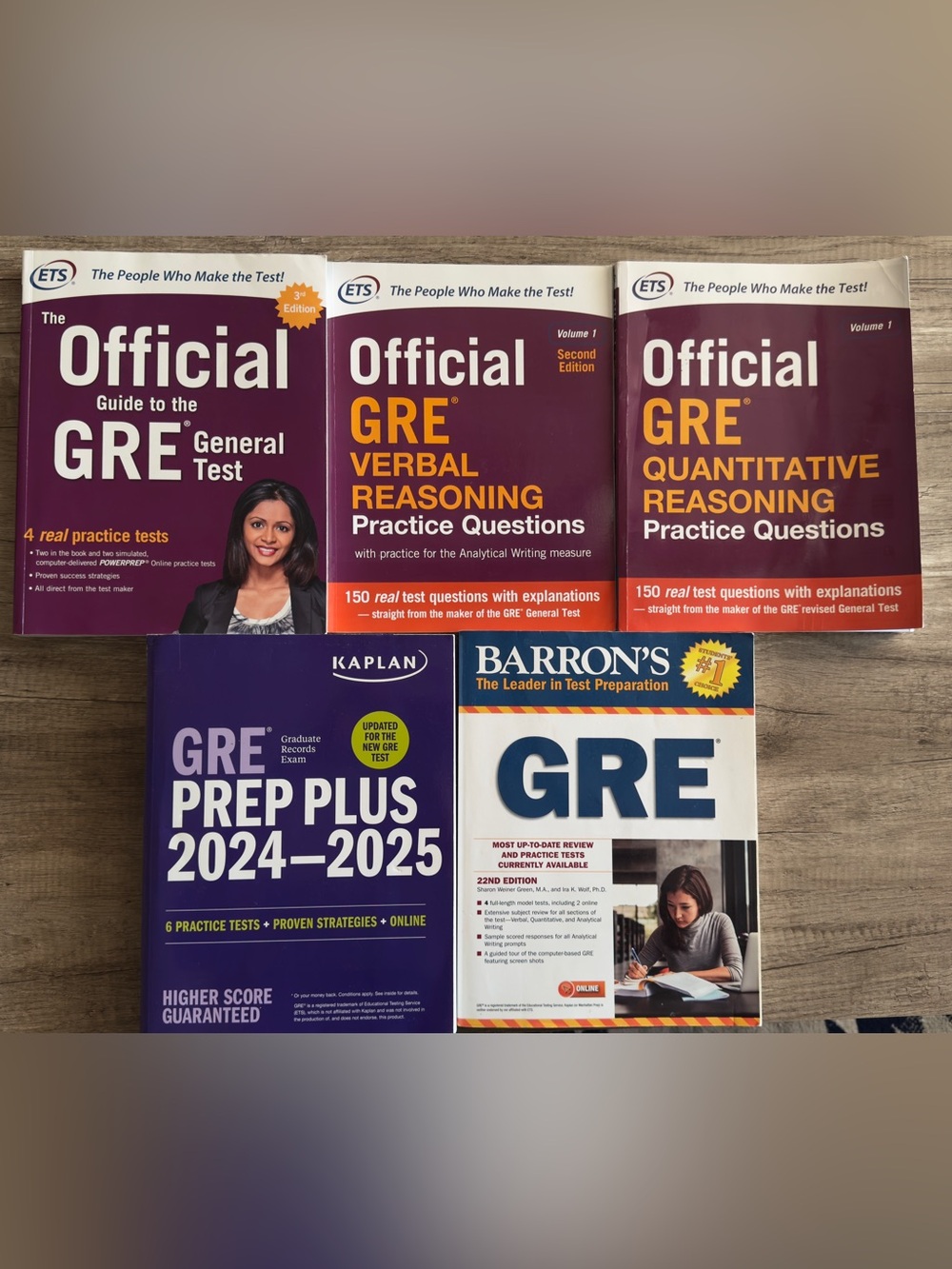 Official GRE Practice Book Set 5BOOKS!